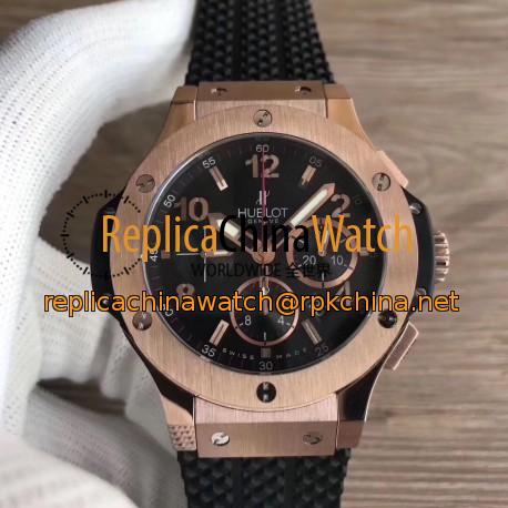 Replica Hublot Big Bang Gold 301.PX.130.RX HBB V6 Rose Gold Black Dial Swiss HUB4100