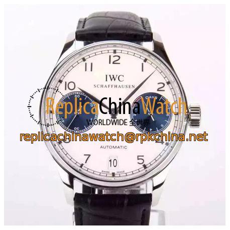 Replica IWC Portuguese IW500703 Power Reserve Stainless Steel White & Black Dial Swiss IWC 52010