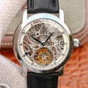 Replica Audemars Piguet Jules Audemars Tourbillon 26357PT.ZZ.D028CR.01 Noob Stainless Steel White Skeleton Dial Swiss Tourbillon