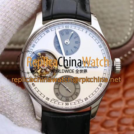 Replica IWC Portugieser Tourbillon Regulator IW544603 ZF Stainless Steel White Dial Swiss Tourbillon