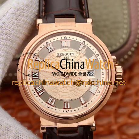 Replica Breguet Marine 5517BR/12/9ZU V9 Rose Gold Rose Gold Dial Swiss 777A