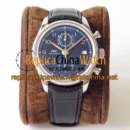 Replica IWC Portugieser Chronograph Classic IW390303 ZF Stainless Steel Blue Dial Swiss 7750