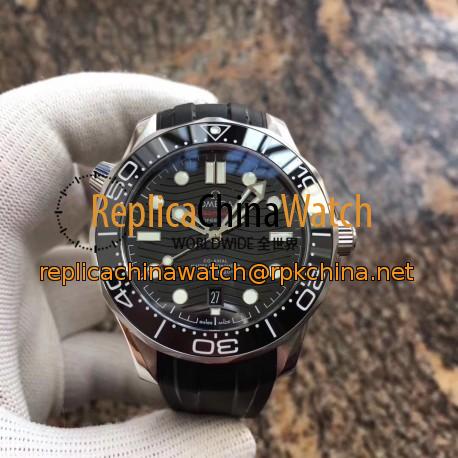 Replica Omega Seamaster Diver 300M 210.32.42.20.01.001 VS V2 Stainless Steel Black Dial Swiss 8800