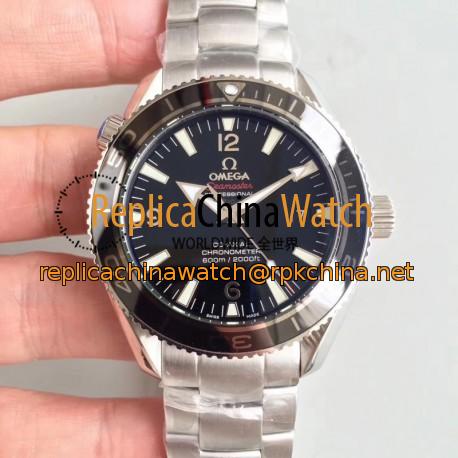 Replica Omega Seamaster Planet Ocean 1948 "LMPO" 222.30.42.20.01.001 OM V2 Stainless Steel Black Dial Swiss 2824-2