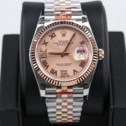 Replica Rolex Datejust 36MM 116231 GM Stainless Steel 904L & Rose Gold Rose Gold Dial Swiss 2824-2