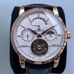 Replica Jaeger-LeCoultre Master Grande Tradition Tourbillon Noob Rose Gold White Dial Swiss Tourbillon