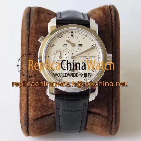 Replica Vacheron Constantin Malte Regulateur Dual Time 42005/000G K11 Stainless Steel White Dial Swiss 1206