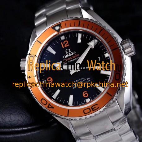 Replica Omega Seamaster Planet Ocean 600M 45.5MM 232.30.46.21.01.002 VS Stainless Steel Black Dial Swiss 8500