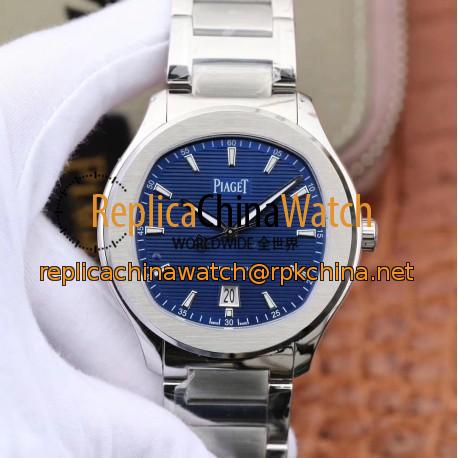 Replica Piaget Polo G0A41002 MKS Stainless Steel Blue Dial Swiss 1110P