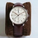 Replica IWC Portugieser Chronograph IW371445 ZF V2 Stainless Steel Silver Dial Swiss 7750