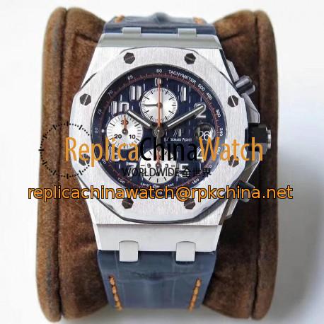 Replica Audemars Piguet Royal Oak Offshore Navy 26470ST.OO.A027CA.01 JF V2 Stainless Steel Blue Dial Swiss 3126