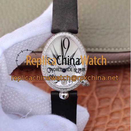 Replica Breguet Reine de Naples 8918BB/58/964/D00D ZF Stainless Steel & Diamonds Mother Of Pearl Dial Swiss Caliber 537/3