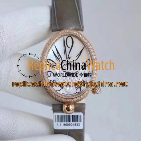 Replica Breguet Reine de Naples 8918BR/58/964/D00D ZF Rose Gold & Diamonds Mother Of Pearl Dial Swiss Caliber 537/3