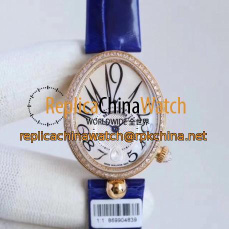 Replica Breguet Reine de Naples 8918BR/58/964/D00D ZF Rose Gold & Diamonds Mother Of Pearl Dial Swiss Caliber 537/3