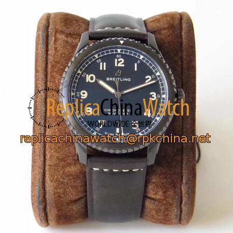 Replica Breitling Navitimer 08 Automatic 41MM Black Steel M17314101B1X1 ZF PVD Black Dial Swiss 2824-2