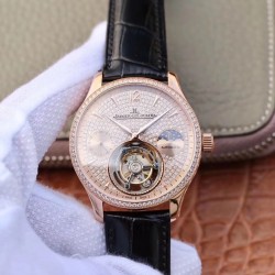 Replica Jaeger-LeCoultre Master Tourbillon JIA Rose Gold & Diamonds Diamond Dial Swiss Tourbillon