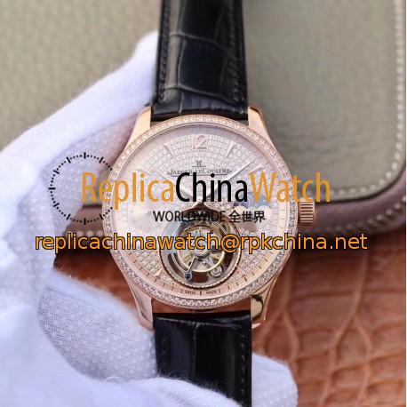 Replica Jaeger-LeCoultre Master Tourbillon JIA Rose Gold & Diamonds Diamond Dial Swiss Tourbillon