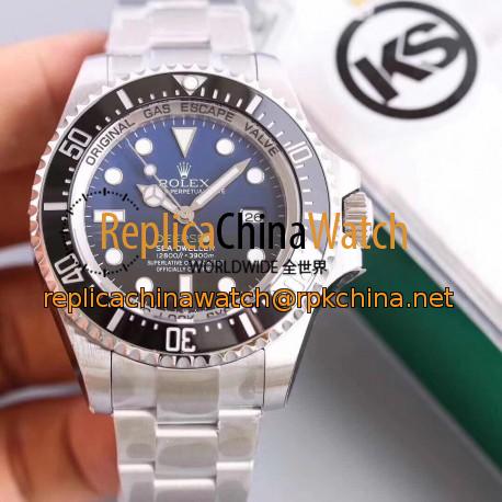 Replica Rolex DEEPSEA 126660 KS Stainless Steel D-Blue Dial Swiss 3135