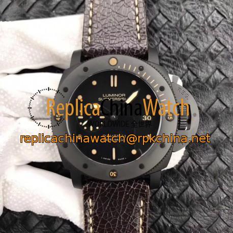 Replica Panerai Luminor Submersible 1950 PAM508 VS V2 Ceramic Black Dial Swiss P9000