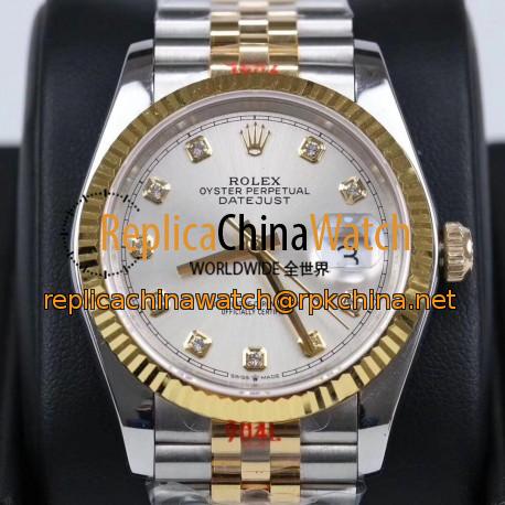 Replica Rolex Datejust 36MM 116233 GM Stainless Steel 904L & Yellow Gold Silver Dial Swiss 2824-2