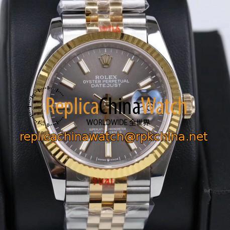 Replica Rolex Datejust 36MM 116233 GM Stainless Steel 904L & Yellow Gold Anthracite Dial Swiss 2824-2