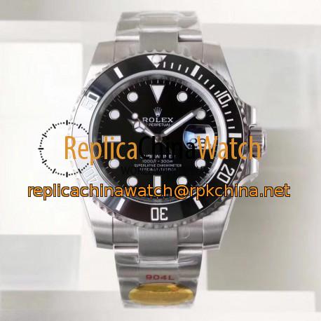 Replica Rolex Submariner Date 116610LN NAIL Maker Stainless Steel 904L Black Dial Swiss 2836-2