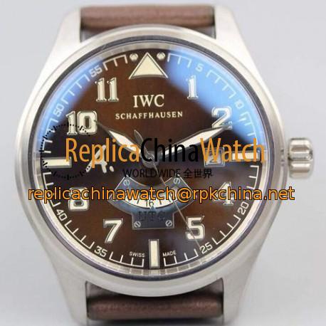 Replica IWC Pilot Antoine De Saint Expert IW326104 GMT 44MM Stainless Steel Black Dial Swiss IWC 30710