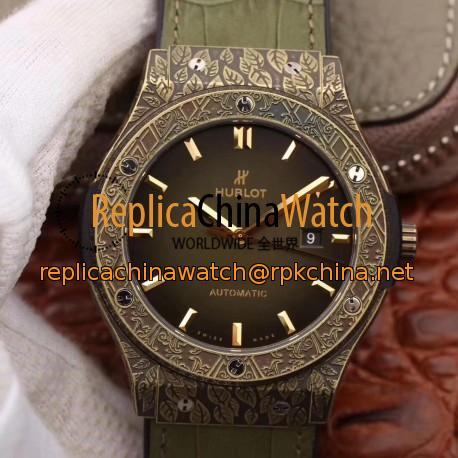 Replica Hublot Classic Fusion Arturo Fuente Limited Edition 511.BZ.6680.LR.OPX17 SR Bronze Green Dial Swiss 2892