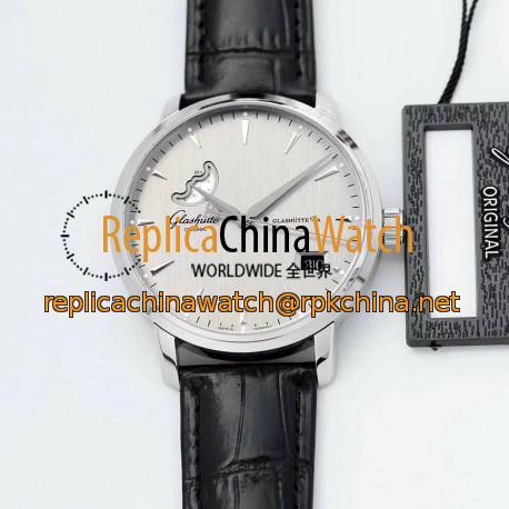 Replica Glashutte Senator Excellence Panorama Date Moon Phase 1-36-04-03-02-02 ETC Stainless Steel Grey Dial Swiss 36-04