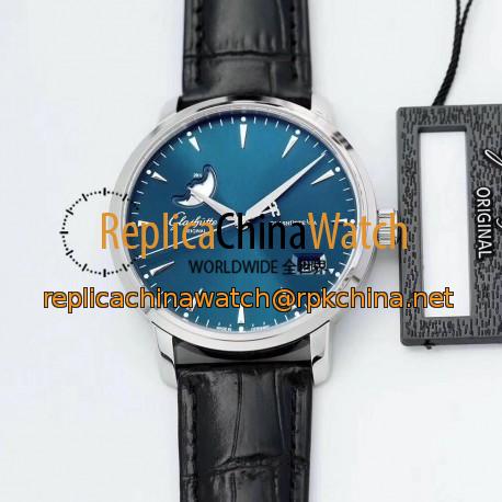 Replica Glashutte Senator Excellence Panorama Date Moon Phase 1-36-04-04-02-01 ETC Stainless Steel Blue Dial Swiss 36-04