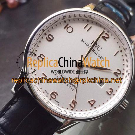 Replica IWC Portuguese Stainless Steel White Dial Swiss IWC 89000