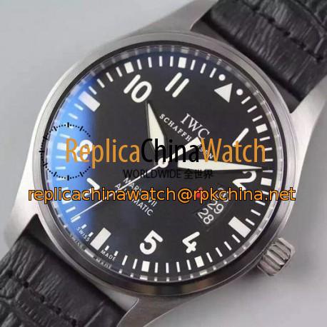 Replica IWC Pilot Mark XVII Fliegeruhr IW326501 Stainless Steel Black Dial Swiss 2892