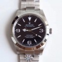 Replica Rolex Explorer 214270 AR Stainless Steel 904L Black Dial Swiss 3132