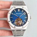 Replica Audemars Piguet Royal Oak Tourbillon Extra Thin 26522 R8 Stainless Steel Blue Dial Swiss 2924