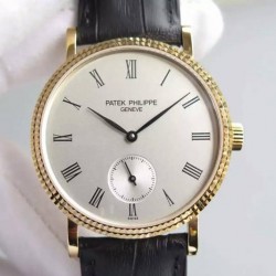 Replica Patek Philippe Calatrava 5119R Yellow Gold White Dial Swiss 215PS