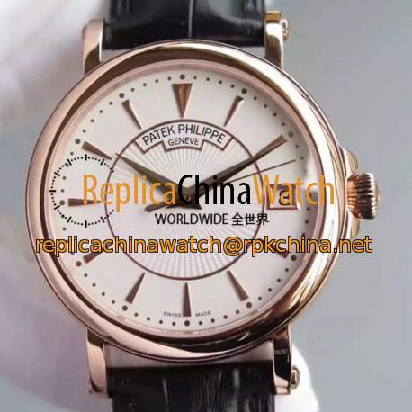 Replica Patek Philippe Calatrava 5153 Rose Gold White Dial Swiss 324SC