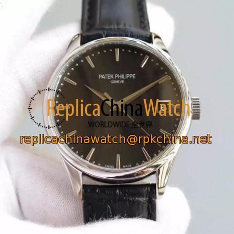 Replica Patek Philippe Calatrava 5227 Stainless Steel Black Dial Swiss 324SC