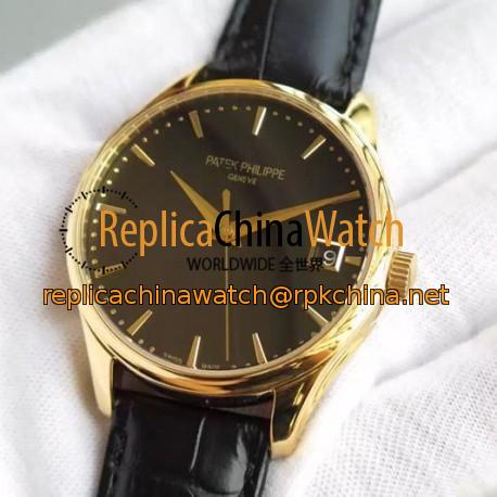 Replica Patek Philippe Calatrava 5227 Yellow Gold Black Dial Swiss 324SC