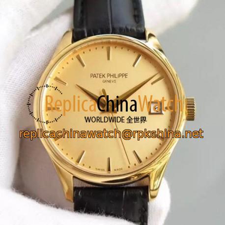 Replica Patek Philippe Calatrava 5227 Yellow Gold Gold Dial Swiss 324SC