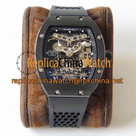 Replica Richard Mille RM27 Tourbillon Rafael Nadal Limited Edition EUR Ceramic Skeleton Dial Swiss Tourbillon