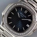 Replica Patek Philippe Nautilus Jumbo 5711 Stainless Steel Diamonds Bezel Swiss 2824