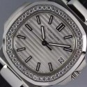 Replica Patek Philippe Nautilus Jumbo 5711 Stainless Steel Diamonds Bezel Swiss 2824