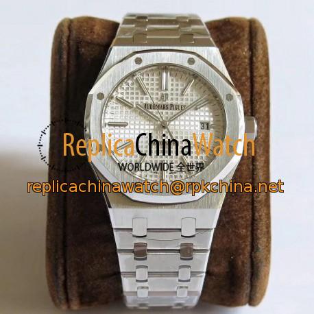 Replica Audemars Piguet Royal Oak 15400 JF V5 Stainless Steel Silver Dial Swiss 3120