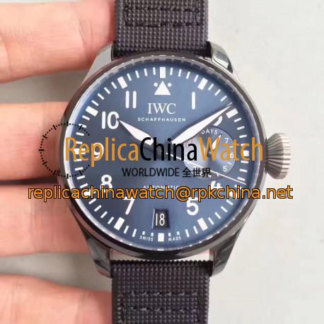 Replica IWC Big Pilot Edition Boutique Rodeo Drive IW502003 ZF Stainless Steel Blue Dial Swiss 51111