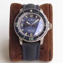 Replica Blancpain Fifty Fathoms 5015 12B40 O52 ZF Titanium Blue Dial Swiss 1315