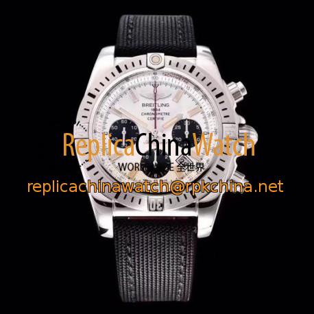 Replica Breitling Chronomat 44 airbone 30th Anniversary AB0115 GF Stainless Steel White Dial Swiss 7750