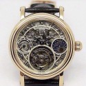 Replica Patek Philippe Tourbillon Moonphase Power Reserve Rose Gold Diamonds Dial Swiss Tourbillon