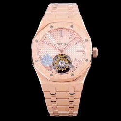 Replica Audemars Piguet Royal Oak Tourbillon Extra Thin 26522 JF Rose Gold Rose Gold Dial Swiss Tourbillon