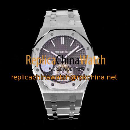 Replica Audemars Piguet Royal Oak Tourbillon Extra Thin 26510 JF Stainless Steel Anthracite Dial Swiss Tourbillon