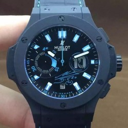 Replica Hublot Big Bang Maradona Black Ceramic Black Dial Swiss HUB4100